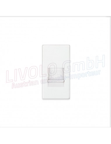 Livolo Netzwerkanschlussdose, LAN, RJ45, 8polig
 Farbe-Weiß