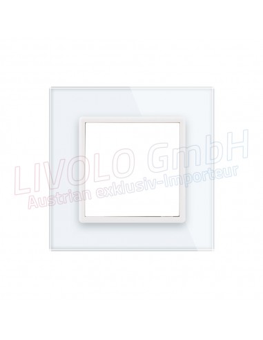 Livolo Glass Rahmen für Steckdose SCHUKO
 Farbe-Weiß
