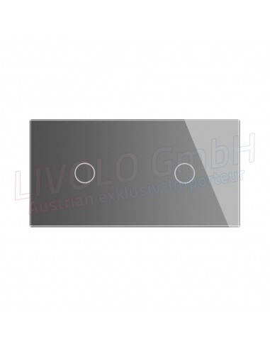 Livolo Glass Rahmen für Livolo Schalter, 2fach